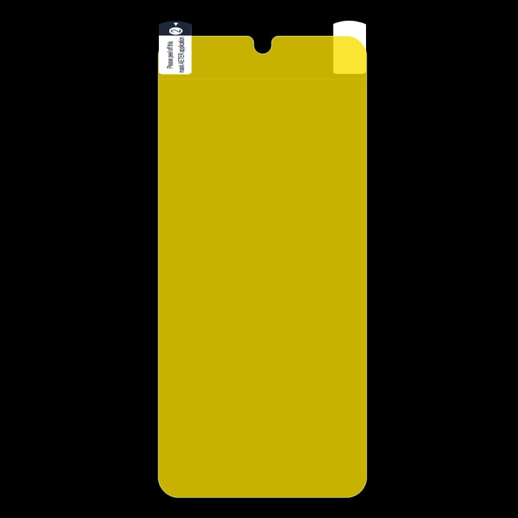 Hydrogel screen protector film sheet with protective cutout for phone screen