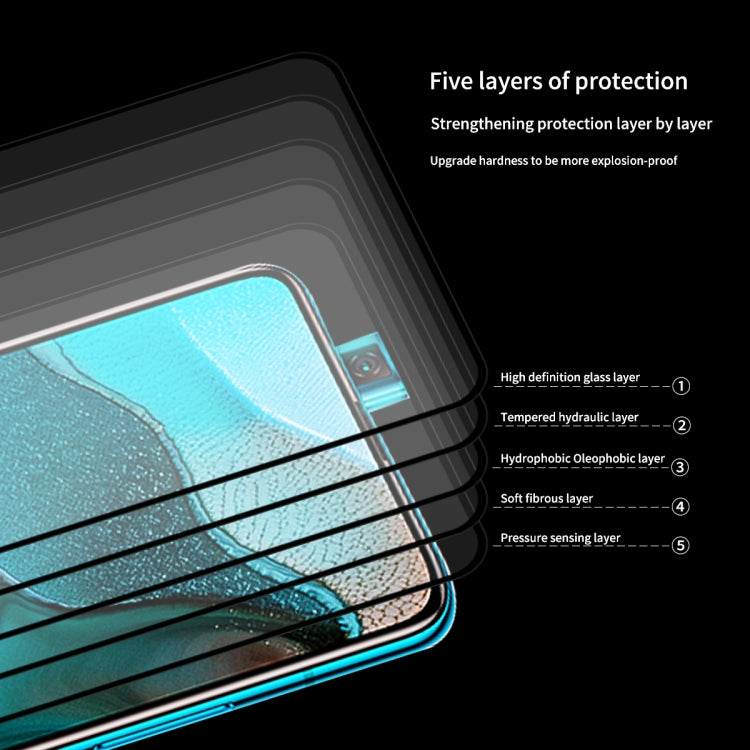 ENKAY tempered glass screen protector showing five protective layers