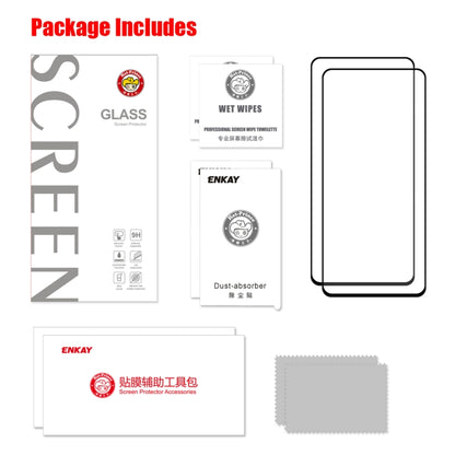 Tempered glass screen protector package includes: glass, wipes, tools, dust-absorber