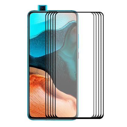 Full-coverage tempered glass screen protector film sheets, 2.5D curve (5 pack)