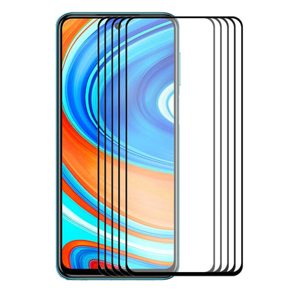 Pack of full-coverage tempered glass screen protectors with adhesive film layers