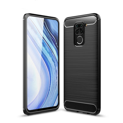 For XiaomiRedmi Note9  Brushed Texture Carbon Fiber TPU Case, For Redmi Note 9