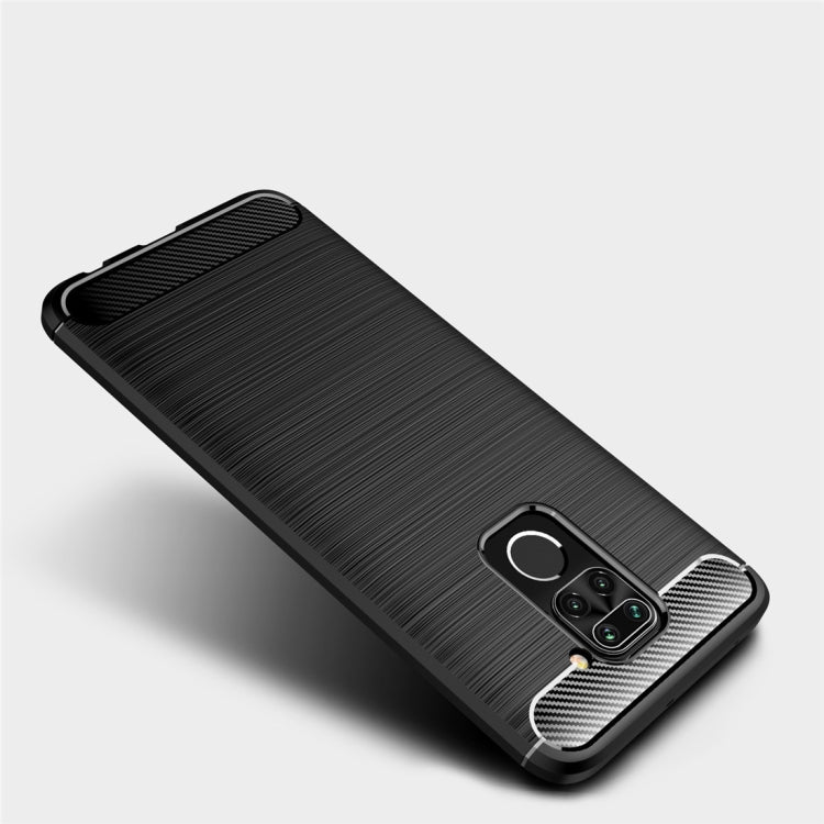 For XiaomiRedmi Note9  Brushed Texture Carbon Fiber TPU Case, For Redmi Note 9