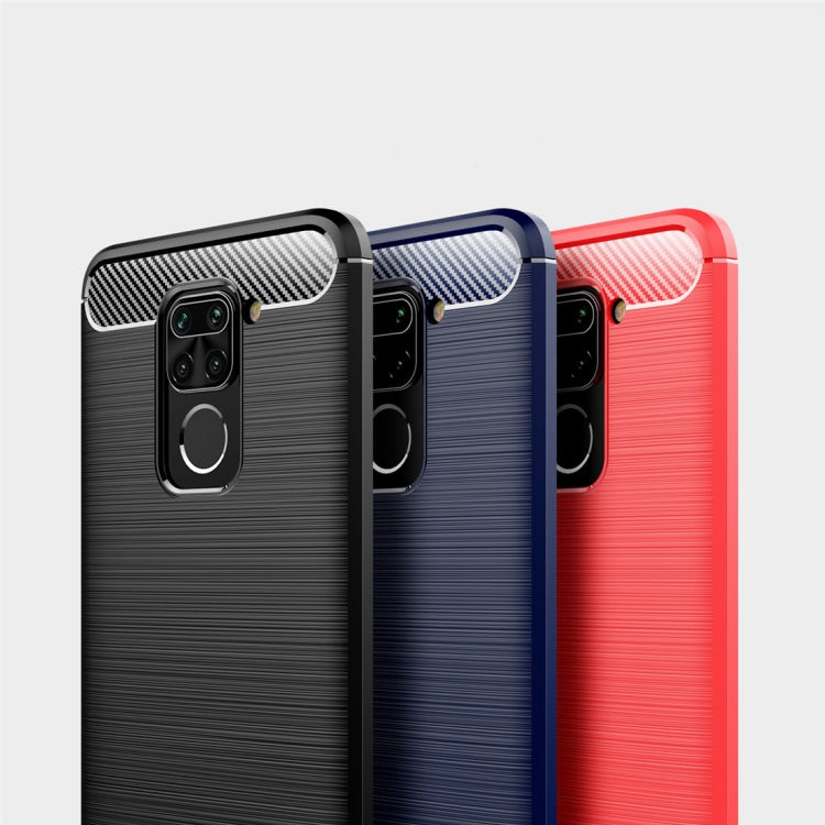 For XiaomiRedmi Note9  Brushed Texture Carbon Fiber TPU Case, For Redmi Note 9