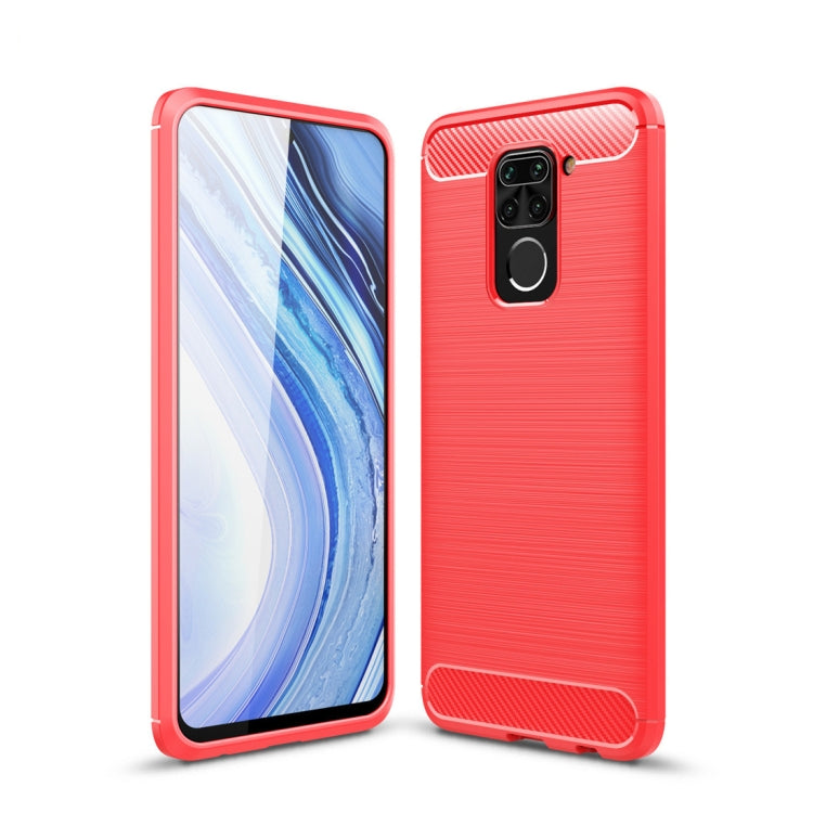 For XiaomiRedmi Note9  Brushed Texture Carbon Fiber TPU Case, For Redmi Note 9