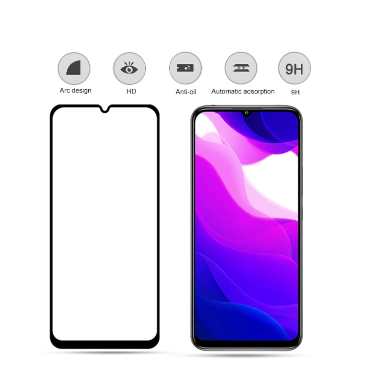 Tempered glass screen protector film with 9H hardness and anti-fingerprint icons