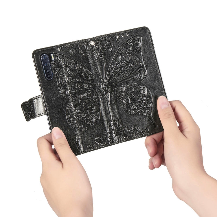 For OPPO F15/A91 Butterfly Love Flower Embossed Horizontal Flip Leather Case with Bracket / Card Slot / Wallet / Lanyard, For OPPO F15