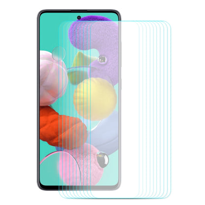 Curved tempered glass screen protector film for a smartphone, covering the display area