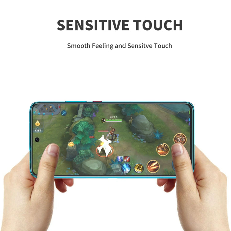 Tempered glass screen protector film for a smartphone, supports smooth touch response