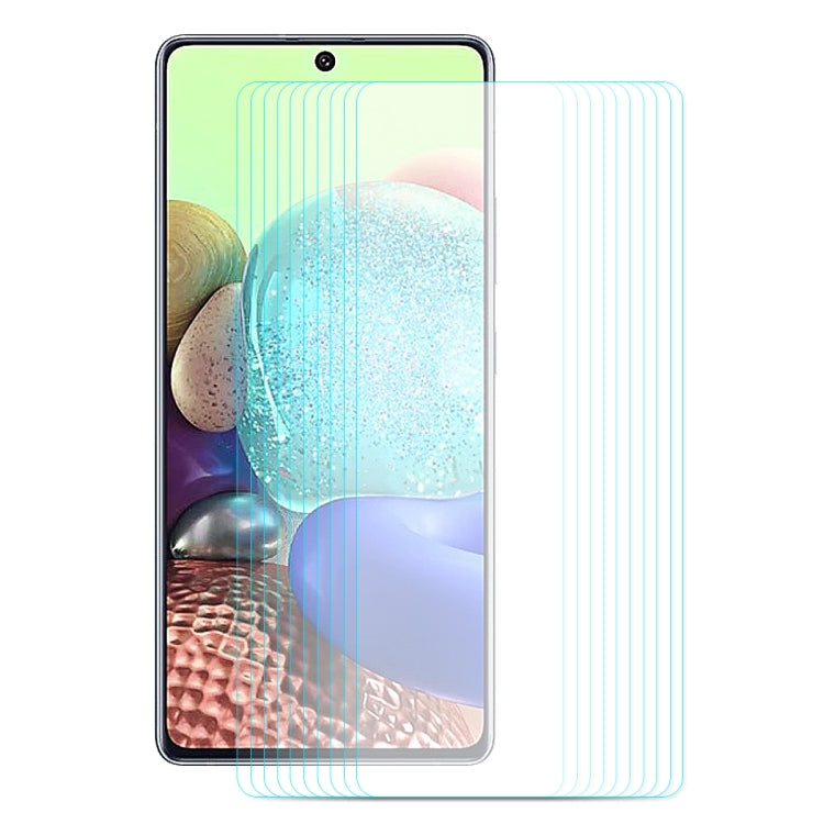 Tempered glass screen protector film set with curved 2.5D edge on smartphone