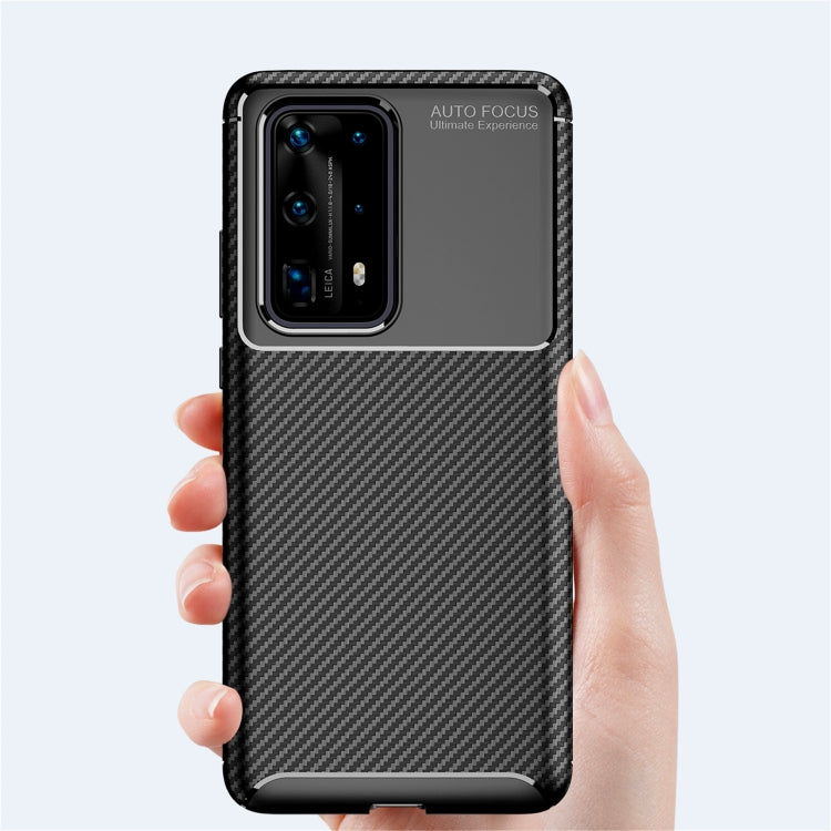 For Huawei P40 Pro+ Carbon Fiber Texture Shockproof TPU Case, For Huawei P40 Pro+