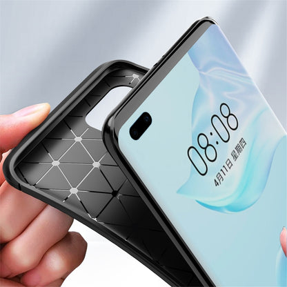 For Huawei P40 Pro+ Carbon Fiber Texture Shockproof TPU Case, For Huawei P40 Pro+