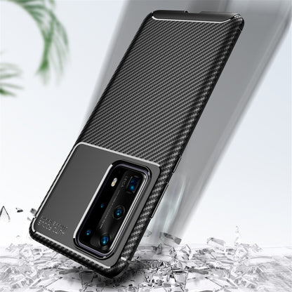 For Huawei P40 Pro+ Carbon Fiber Texture Shockproof TPU Case, For Huawei P40 Pro+