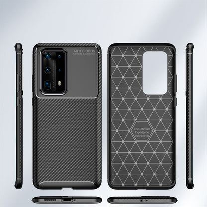 For Huawei P40 Pro+ Carbon Fiber Texture Shockproof TPU Case, For Huawei P40 Pro+