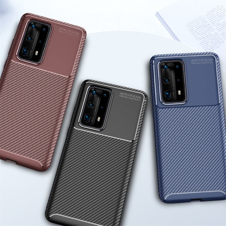 For Huawei P40 Pro+ Carbon Fiber Texture Shockproof TPU Case, For Huawei P40 Pro+