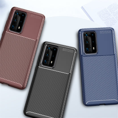 For Huawei P40 Pro+ Carbon Fiber Texture Shockproof TPU Case, For Huawei P40 Pro+