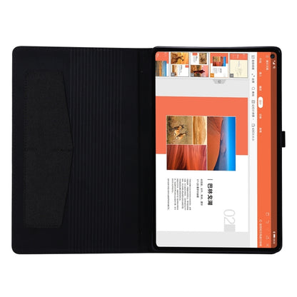 Horizontal Flip TPU + Fabric PU Leather Protective Case with Name Card Clip, For Lenovo M10 Plus