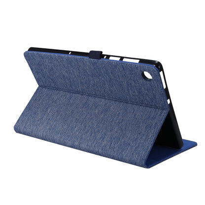 Horizontal Flip TPU + Fabric PU Leather Protective Case with Name Card Clip, For Lenovo M10 Plus