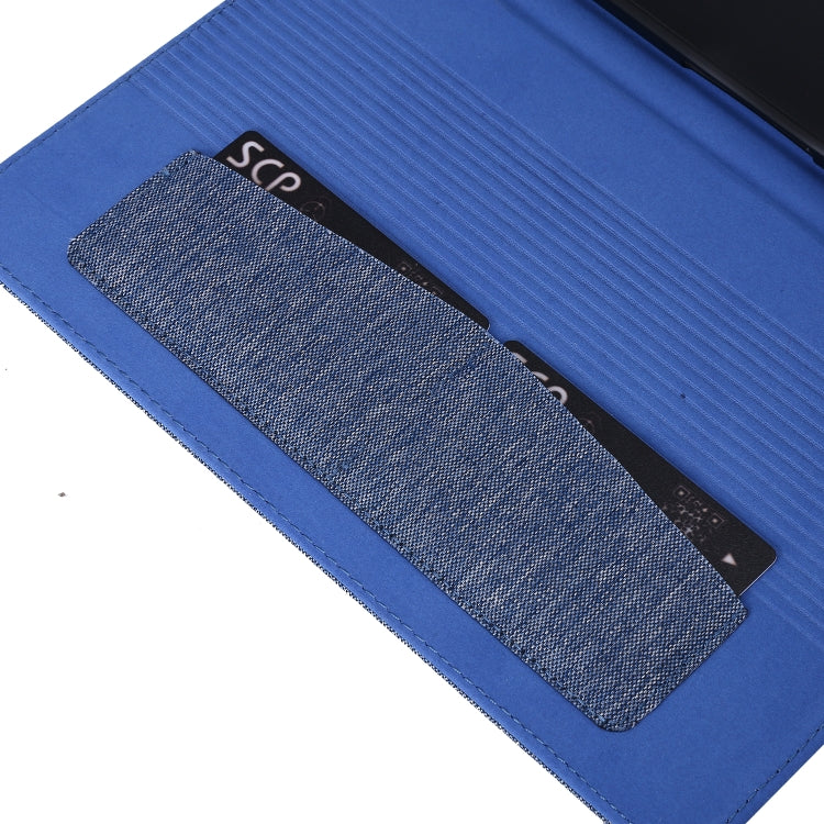 Horizontal Flip TPU + Fabric PU Leather Protective Case with Name Card Clip, For Lenovo M10 Plus