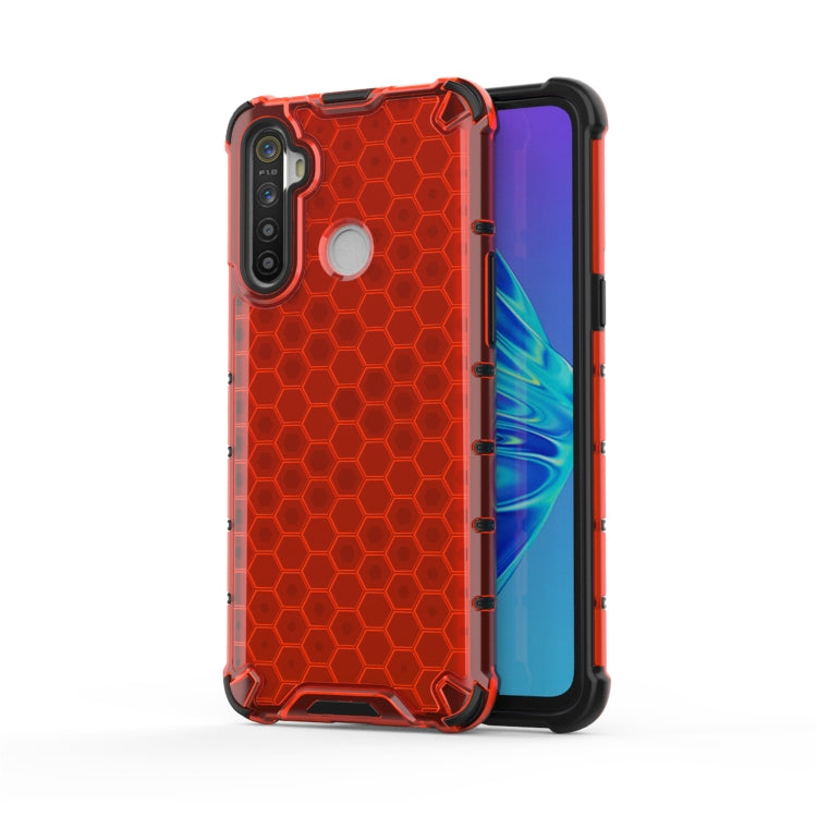 For OPPO Realme 5i  Shockproof Honeycomb PC + TPU Case