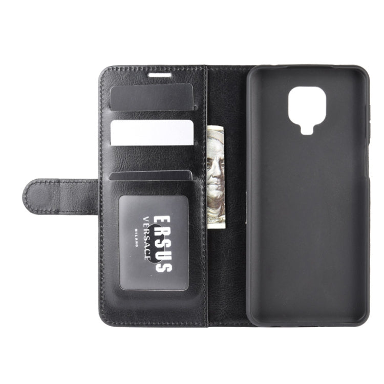Dark gray leather flip phone case with card slots and phone back cover