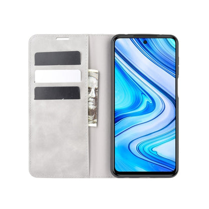 For Xiaomi Redmi Note 9 Pro Retro-skin Business Magnetic Suction Leather Case with Holder & Card Slots & Wallet, For Redmi Note 9 Pro