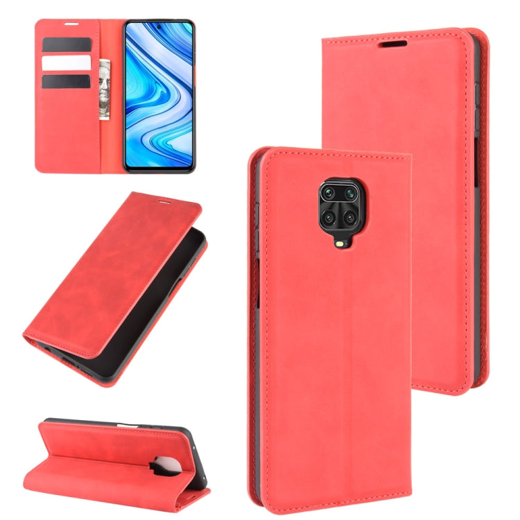 For Xiaomi Redmi Note 9 Pro Retro-skin Business Magnetic Suction Leather Case with Holder & Card Slots & Wallet, For Redmi Note 9 Pro