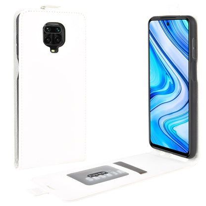 White vertical flip leather phone case with card slot and camera cutout