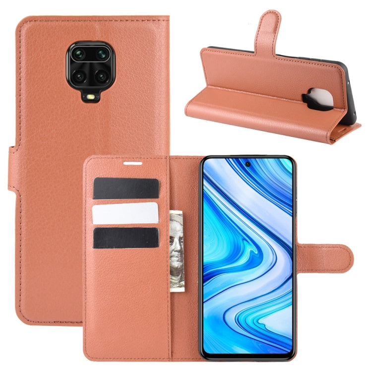 For Xiaomi Redmi Note 9 Pro/Note 9S/Note 9 Pro Max Litchi Texture Horizontal Flip Protective Case with Holder & Card Slots & Wallet, For Redmi Note 9 Pro