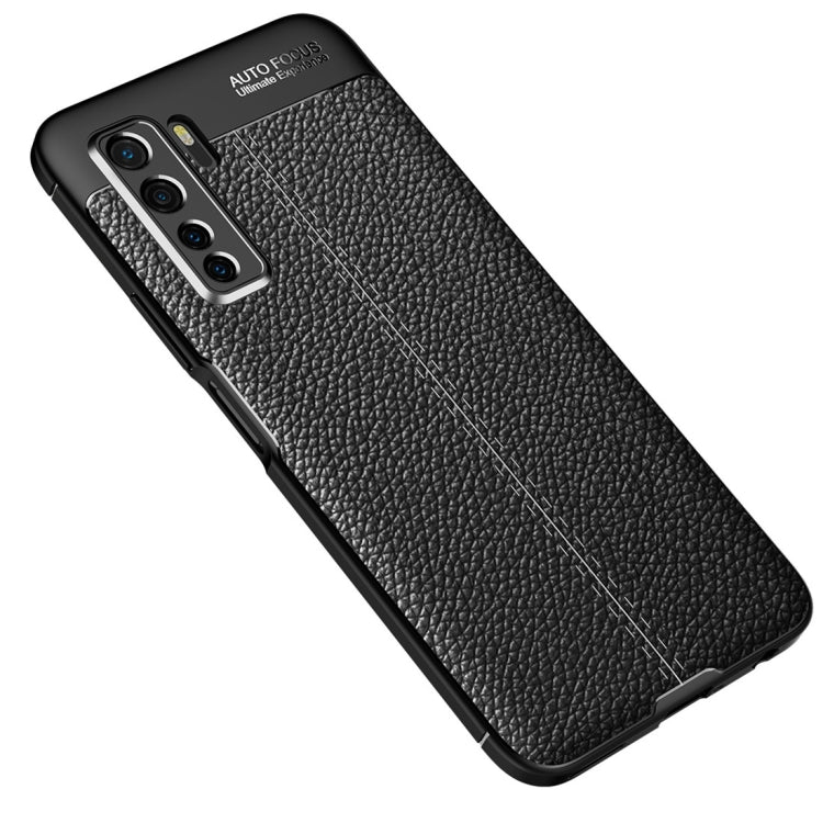 For Huawei Nova 7 SE Litchi Texture TPU Shockproof Case, For Huawei Nova 7 SE