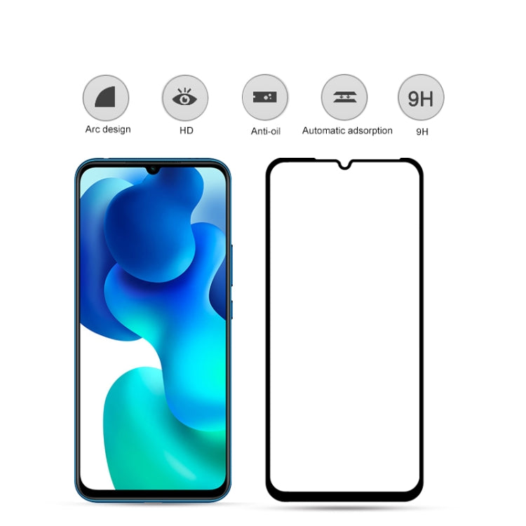 Curved tempered glass screen protector for Xiaomi Mi 10 Lite with separate film piece
