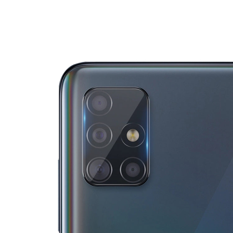 Rear camera lens protector film on phone, dark glass with rounded edges