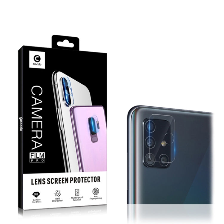 Camera lens screen protector film package and phone back accessory set