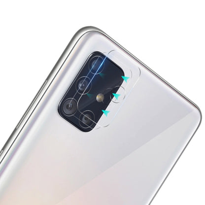 Rear camera lens tempered glass film with protection coverage arrows