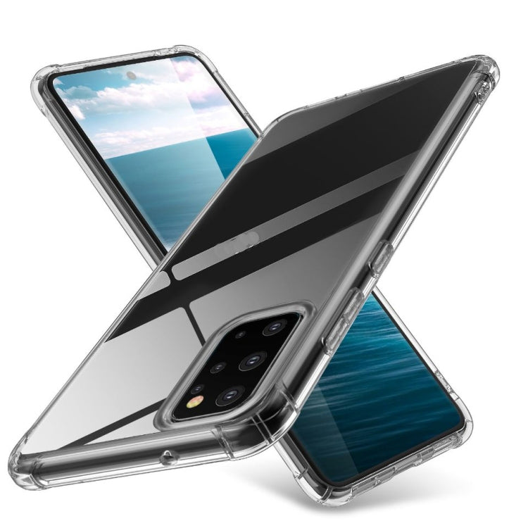 Slim clear TPU phone case with protective bumper edges and camera cutout