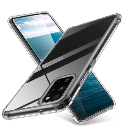 Slim clear TPU phone case with protective bumper edges and camera cutout