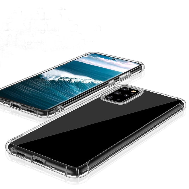 Clear TPU phone case with raised screen and camera rims for protection