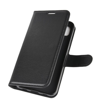 Flip protective case for Google Pixel 4a, slim profile with side holder, black