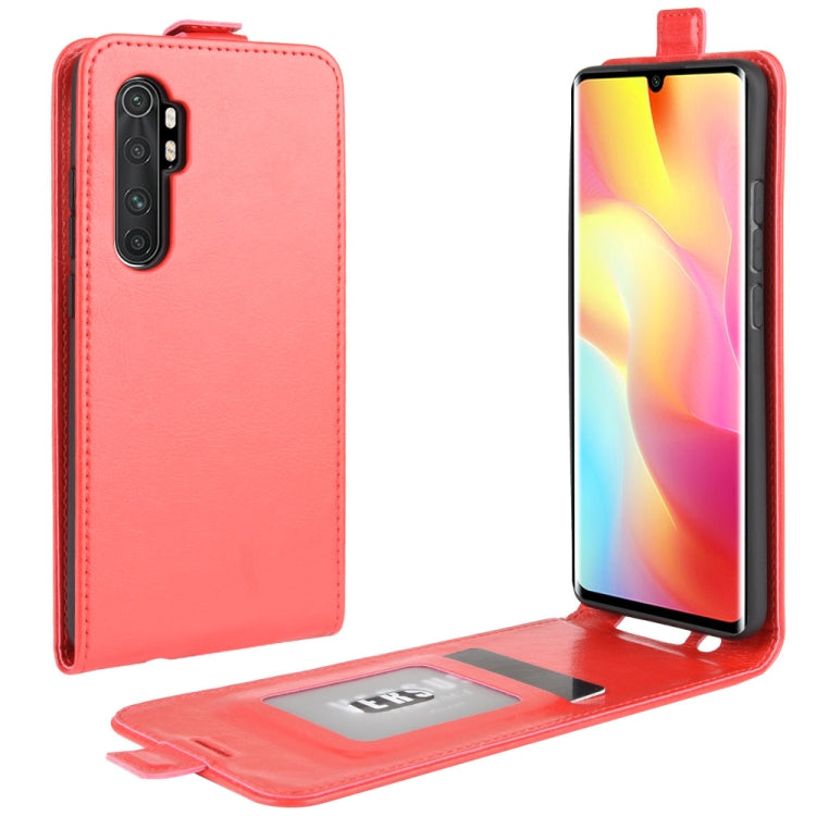 Pink leather flip phone case with card slot and photo window, vertical flip design