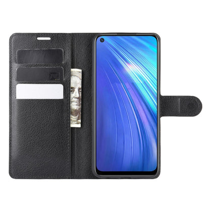Flip wallet phone case with card slots and phone front window, textured black