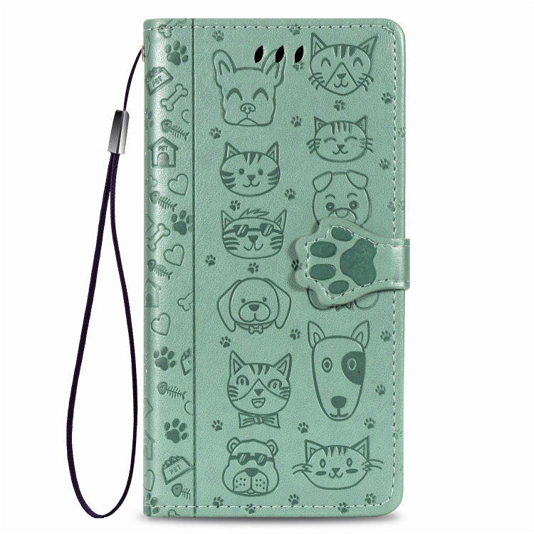 Lovely Cat and Dog Embossing Pattern Horizontal Flip Leather Case , with Holder & Card Slots & Wallet & Cartoon Clasp & Lanyard, For Galaxy A51 5G, For Galaxy A71 5G, For Galaxy S10 Lite & A91 & M80s, For Galaxy M11, For Galaxy A01, For Galaxy A11     ...