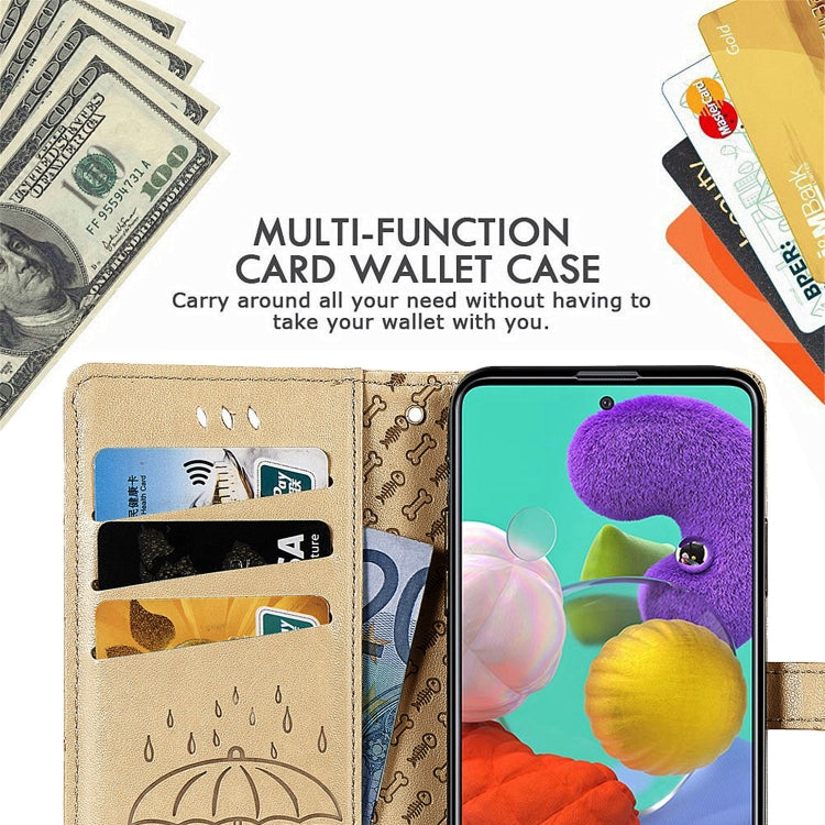Lovely Cat and Dog Embossing Pattern Horizontal Flip Leather Case , with Holder & Card Slots & Wallet & Cartoon Clasp & Lanyard, For Galaxy A51 5G, For Galaxy A71 5G, For Galaxy S10 Lite & A91 & M80s, For Galaxy M11, For Galaxy A01, For Galaxy A11     ...