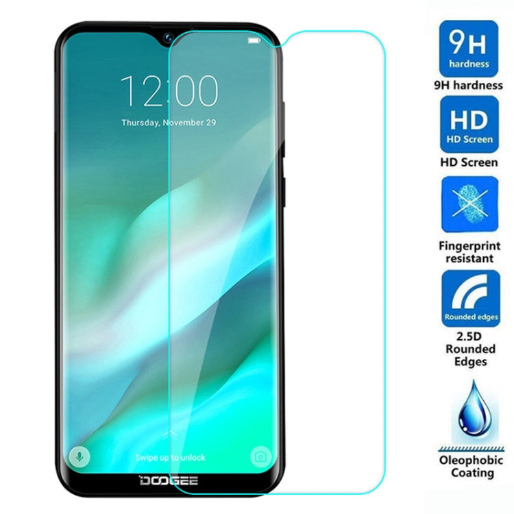 Tempered glass screen protector for Doogee Y8, rounded edges, HD coverage