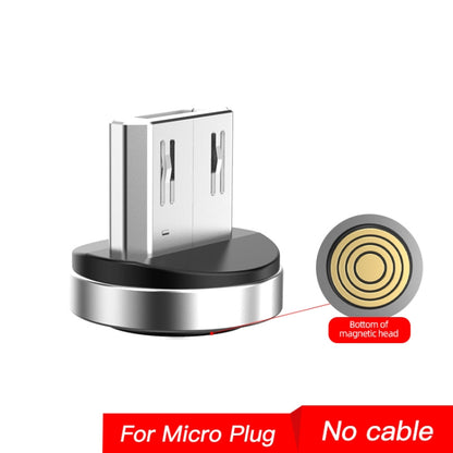 Magnetic charging adapter dock with circular magnetic head and micro plug connector