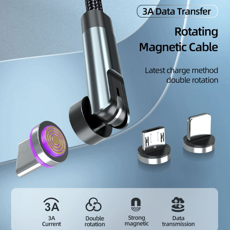 Rotating magnetic fast-charging cable with interchangeable plug heads