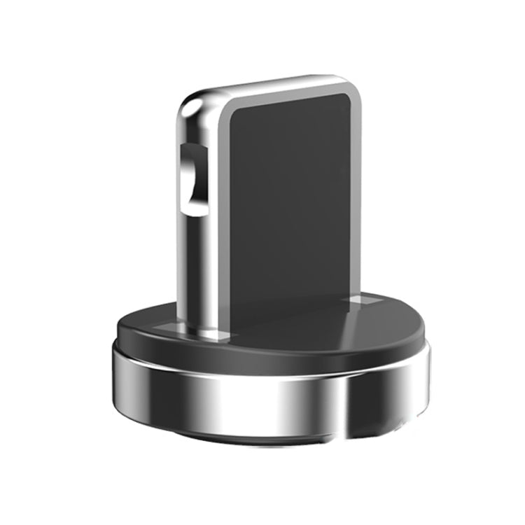 Magnetic charging adapter dock with metallic body and black top plate