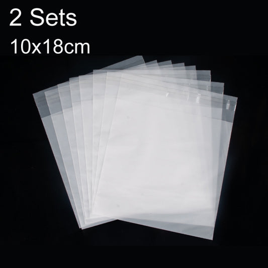 Matte CPE self-sealing plastic bags, translucent white, 10x18cm size pack