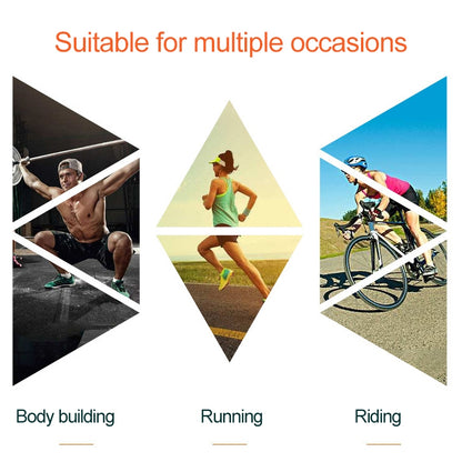 Reflective motion arm bag infographic for bodybuilding, running, and riding occasions