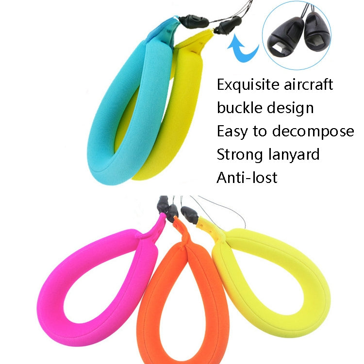 Assorted floating buoyancy wristbands with black anti-lost buckle and tether cord