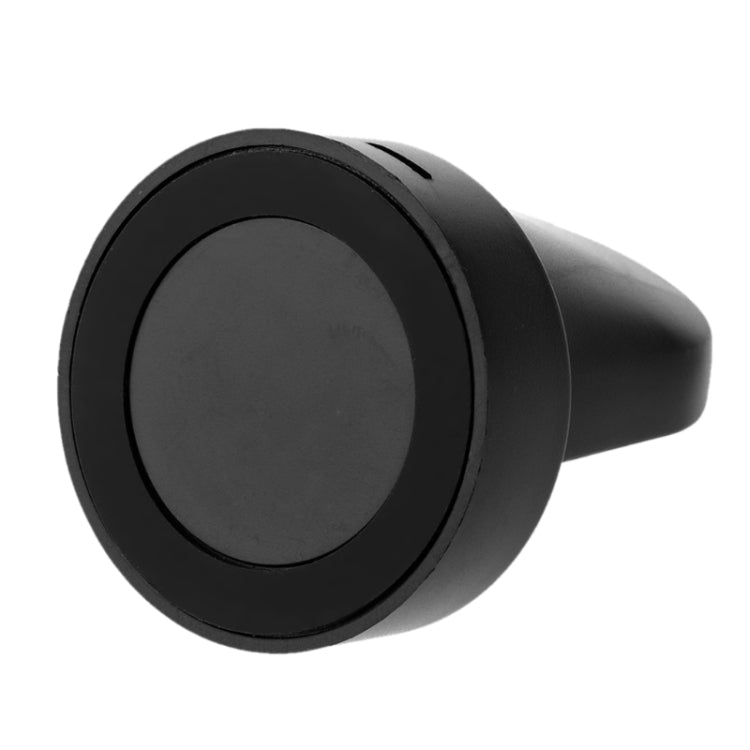 Black charging dock holder close-up of circular cradle opening and rim